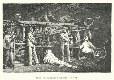 děrovací baterie Sommeiller (rytí) od French School