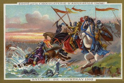 Bitva u Courtrai v roce 1302 od French School