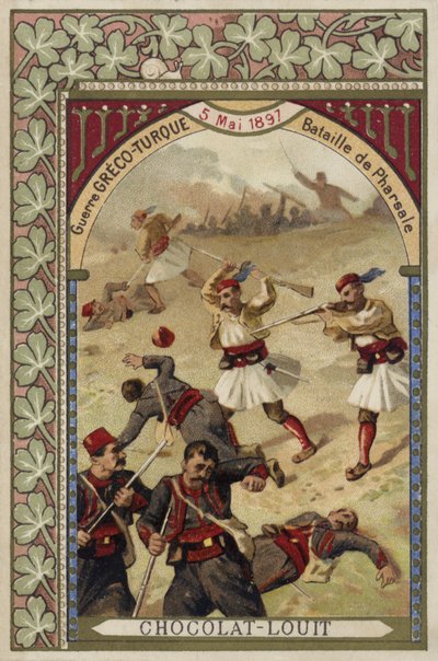 Bitva u Farsaly, řecko-turecká válka, 5. května 1897 od French School
