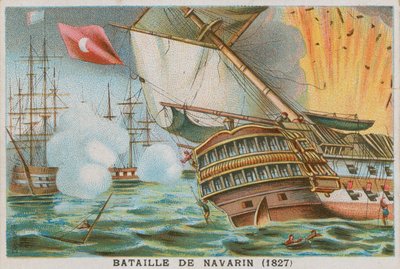 Bitva u Navarina, 1827 od French School