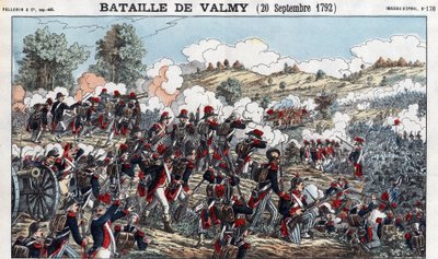 Bitva u Valmy 20. září od French School