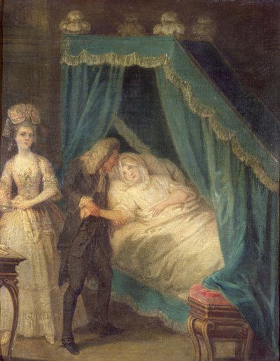 Návštěva lékaře u lůžka od French School