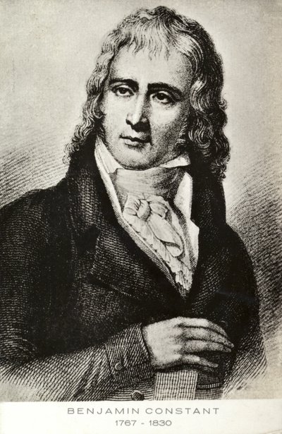 Benjamin Constant (1767-1830), francouzský politik a spisovatel švýcarského původu (litografie) od French School