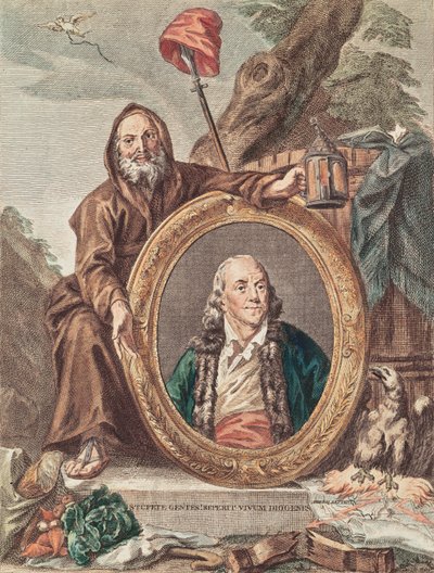 Benjamin Franklin (1706-1790) od French School