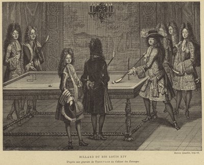 Kulečníkový stůl francouzského krále Ludvíka XIV od French School