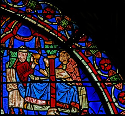 Bishop Pappolus - v okně St Cheron (w15) od French School