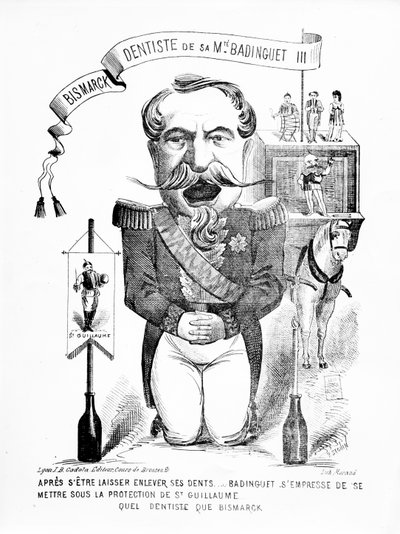 Bismarck, zubař Jeho Veličenstva Badinguet III, 1871 od French School