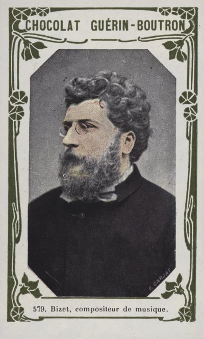 Bizet, hudební skladatel (barevná fotografie) od French School