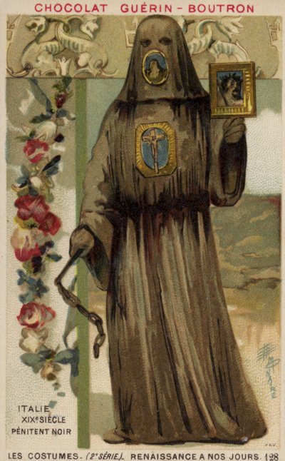 Černý kajícník, Itálie, 19. století od French School