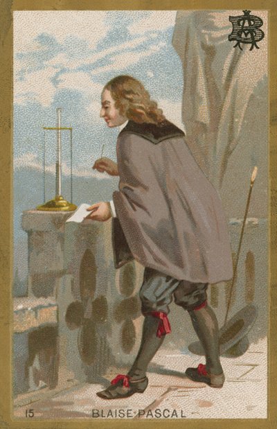 Blaise Pascal , francouzský matematik a fyzik od French School