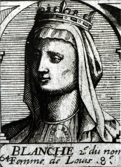 Blanche Kastilská (1188-1252) královna Francie od French School