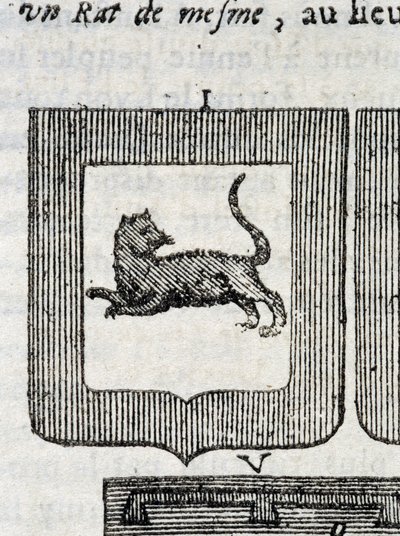Blazon italského pěšího pluku v „“La Vraye a dokonalá věda o zbrani aneb Armorial Index”” od Pierra Palliota od French School