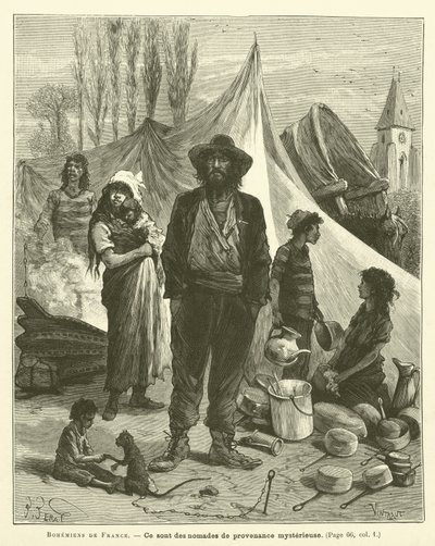 Bohemians Of France (rytina) od French School