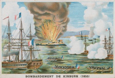 Bombardování Kinburnu, 1855 od French School