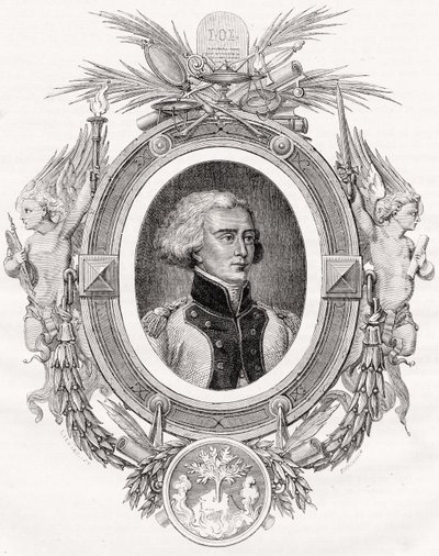 Bon-Adrien Jeannot de Moncey, vévoda de Conegliano, vyryl Pannemaker-Ligny podle Linarda, z knihy Louise Blanca (1811-82) "Histoire de la Revolution Francaise". od French School