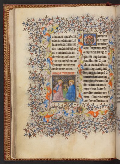 Kniha hodin, Přidat MS 32454 f.14v, Francie od French School