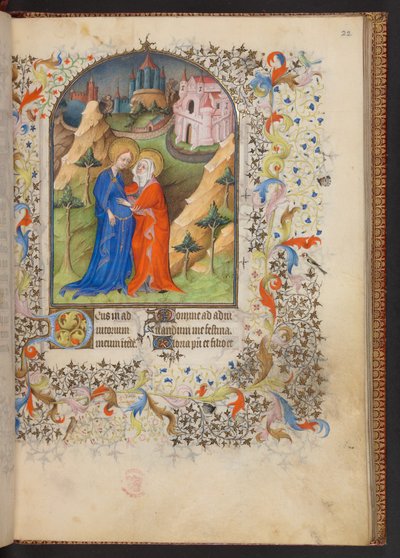 Kniha hodin, Přidat MS 32454 f.22r, Francie od French School