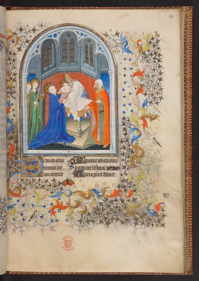 Kniha hodin, Přidat MS 32454 f.38r, Francie od French School