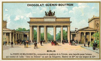 Braniborská brána, Berlín (chromolitho) od French School