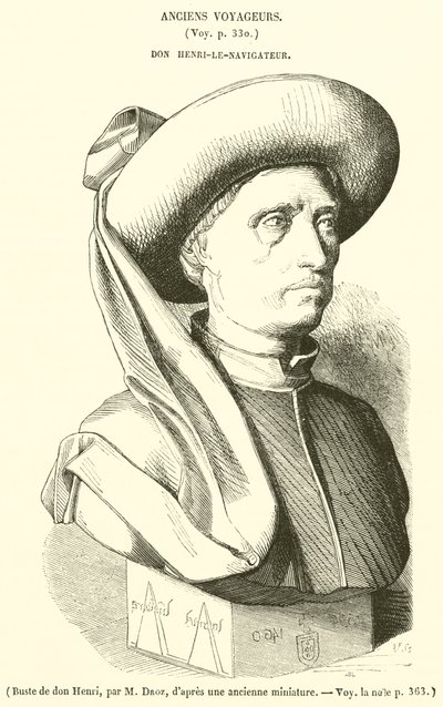 Busta Dona Henriho (rytina) od French School
