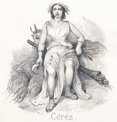 C Ceres: Dcera Saturna a Cybele Byla jmenována bohyní země nebo zemědělství od French School