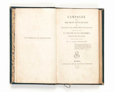 „Kampaň z roku 1815“ od Gasparda Gourgauda od French School