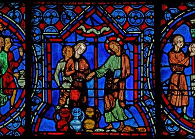 Cana Marriage: Kristus mění vodu ve víno (w30a) od French School