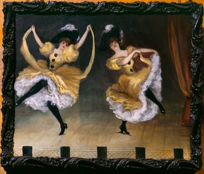 Cancan Dancers (olej na plátně) od French School