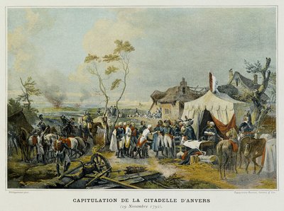 Kapitulace citadely v Antverpách (Flandry, Belgie), 29. listopadu 1792. od French School