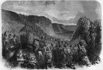 Dobytí Říma (Expedition of Rome) francouzskou armádou. Dne 24. dubna od French School