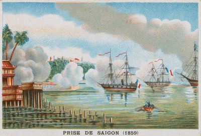 Dobytí Saigonu Francouzi, 1859 od French School