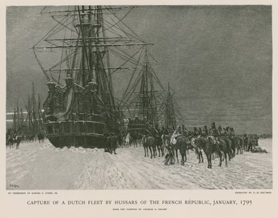 Zajetí nizozemské flotily husary Francouzské republiky od French School