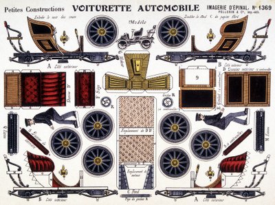 Vozík do auta: Petites Constructions. 19. století. od French School