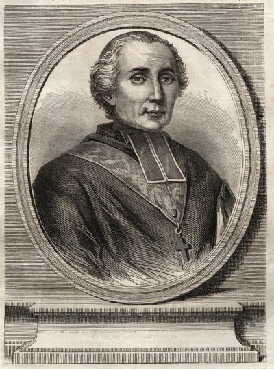 Kardinál Francois-Nicolas-Madeleine (Francois Nicolas Madeleine) Morlot 1795-1862 - Archeveque of Paris a Cardinal - od French School