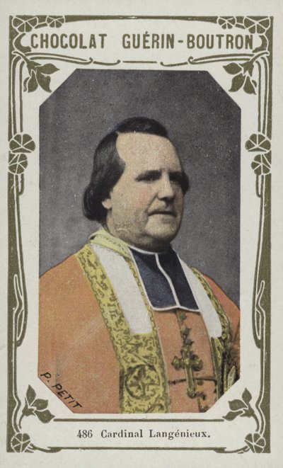 Kardinál Langenieux (barevná fotografie) od French School