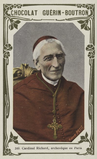 Kardinál Richard, archeveque de Paris (barevné foto) od French School
