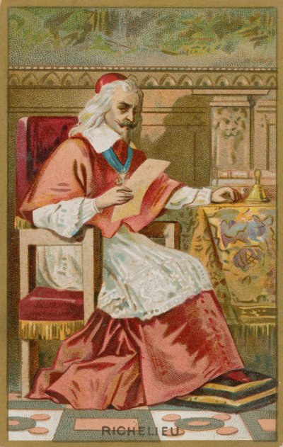 kardinál Richelieu od French School