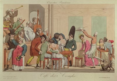 Karikatura Cafe des Aveugles, c.1800 od French School