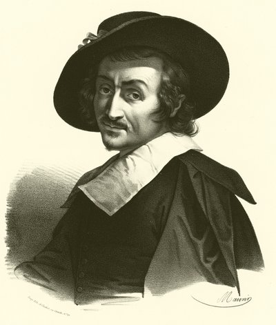 Carlo Dolci, portrét (rytina) od French School