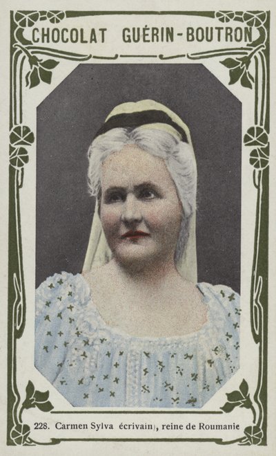 Carmen Sylva spisovatelka, královna Rumunska (barevné foto) od French School