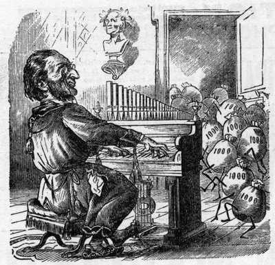 Kreslený film německého skladatele Richarda Wagnera (1813-1883) od French School