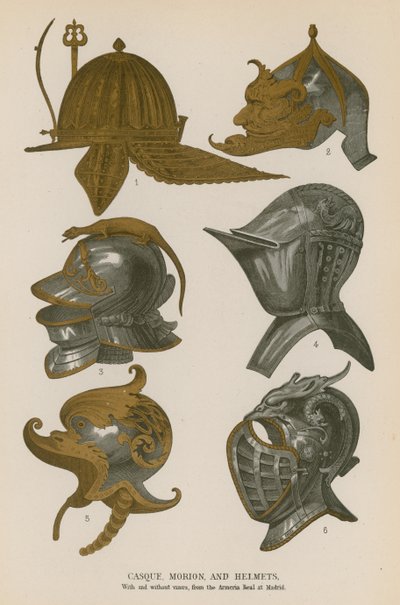 Casque, Morion a helmy od French School
