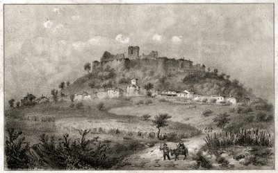 Hrad Preny. (rytina, asi 1860) od French School