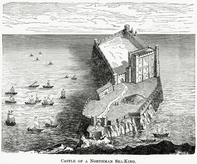 Hrad krále Severního moře, kolem roku 1880 od French School