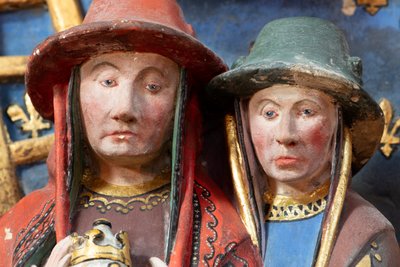 Katedrála (Cathédrale Notre-Dame). Interiér. Epitaf Jeana de Libourc. 1470. detail (foto) od French School