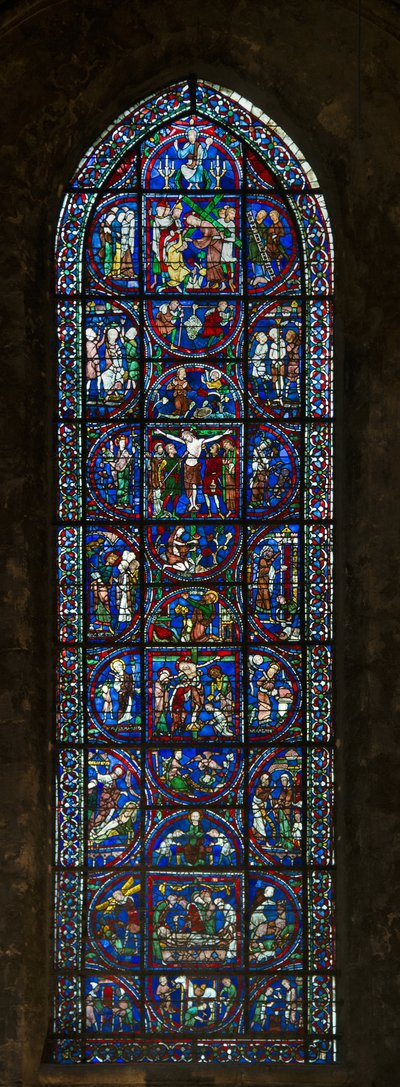 Cathedrale de Chartres, vitráže: typologie vášeň od French School