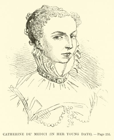 Catherine de Medici ve svých mladých dnech od French School