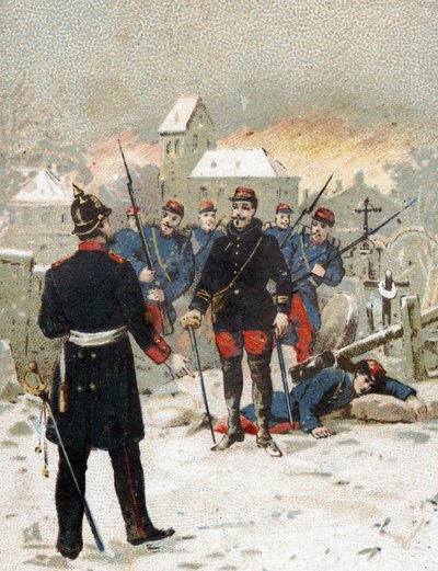 Hřbitov v Loigny 2. prosince od French School