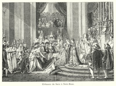 Ceremonie du Sacre a Notre-Dame od French School