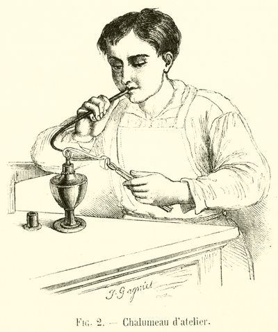 Dílenské svítilny (rytí) od French School